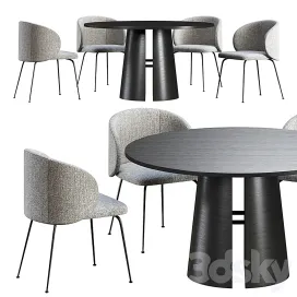 Dining table teulat cep chair la forma minna